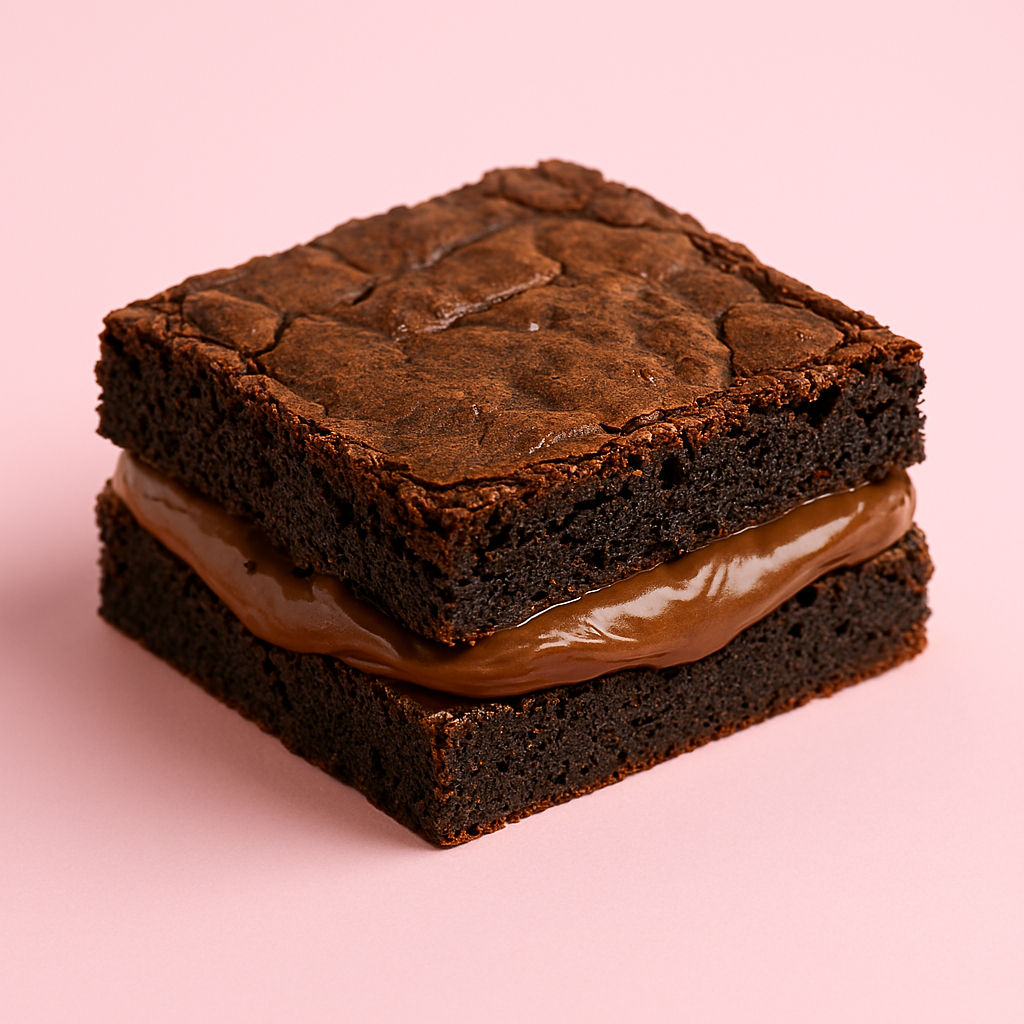 Brownie recheado com Nutella
